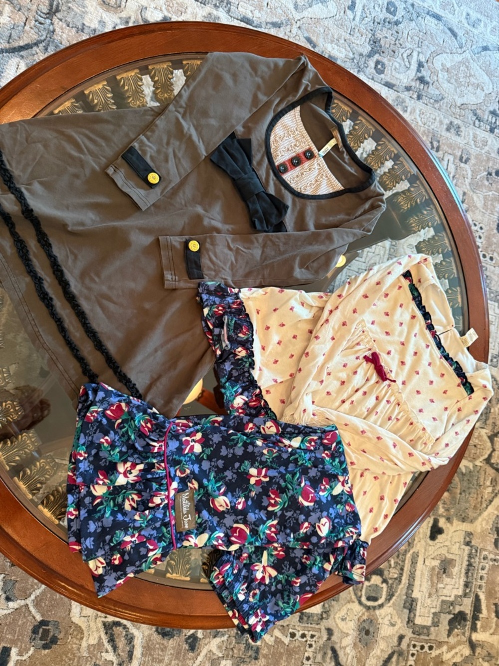 Matilda Jane dress and pajamas set